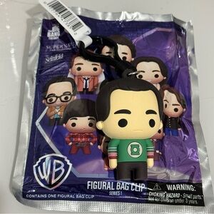 Collectible Sheldon The Big Bang Theory Warner Bros. Figural Bag Clip